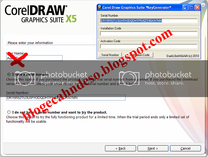 serial number corel draw x7 installation and activation code working